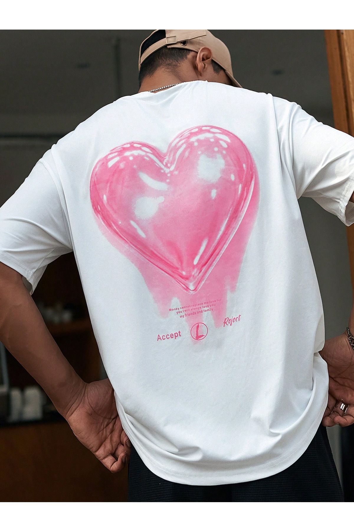 Bengi Clothing Oversize Kesim Kısa Kollu Baskılı T-shirt