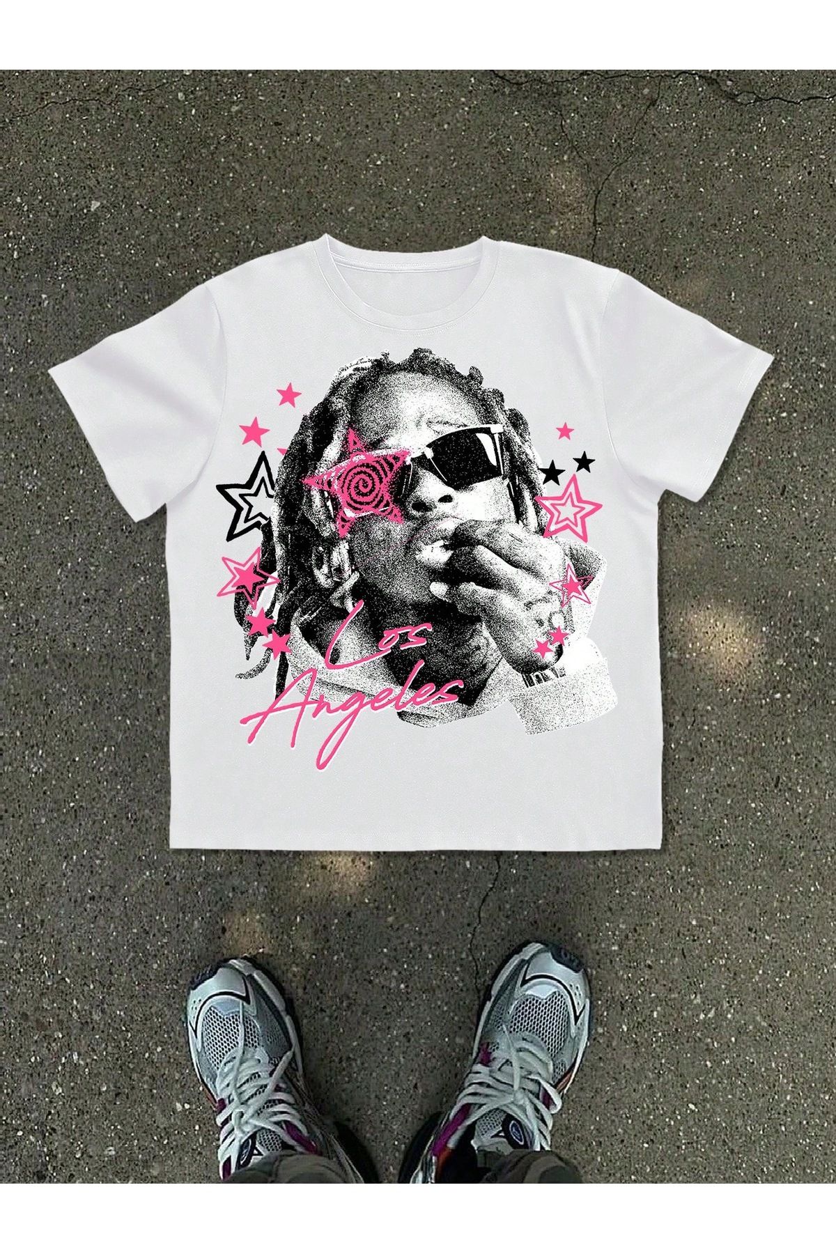 Bengi Clothing Oversize Kesim Kısa Kollu Baskılı T-shirt