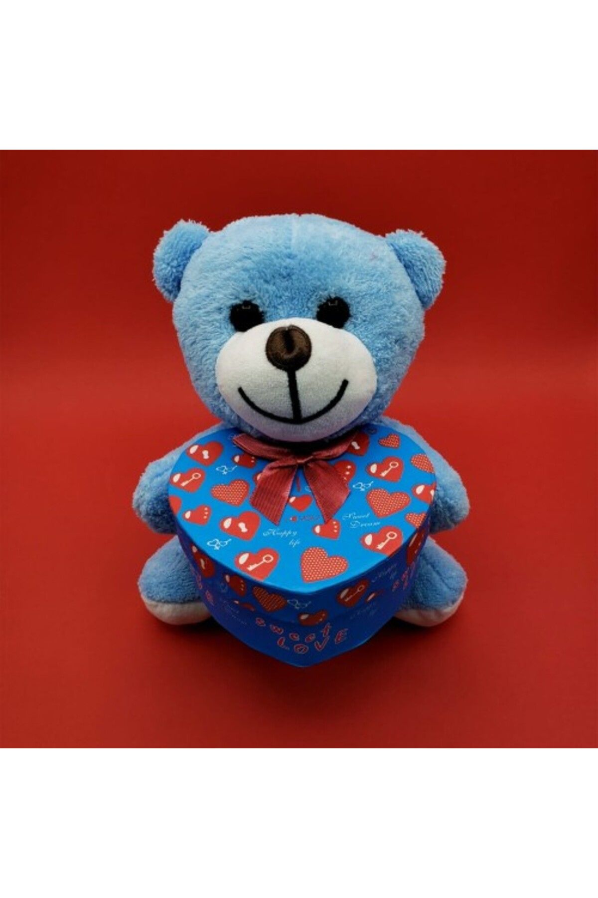 BellevieStore Hediyelik Mavi Kutulu Ayıcık