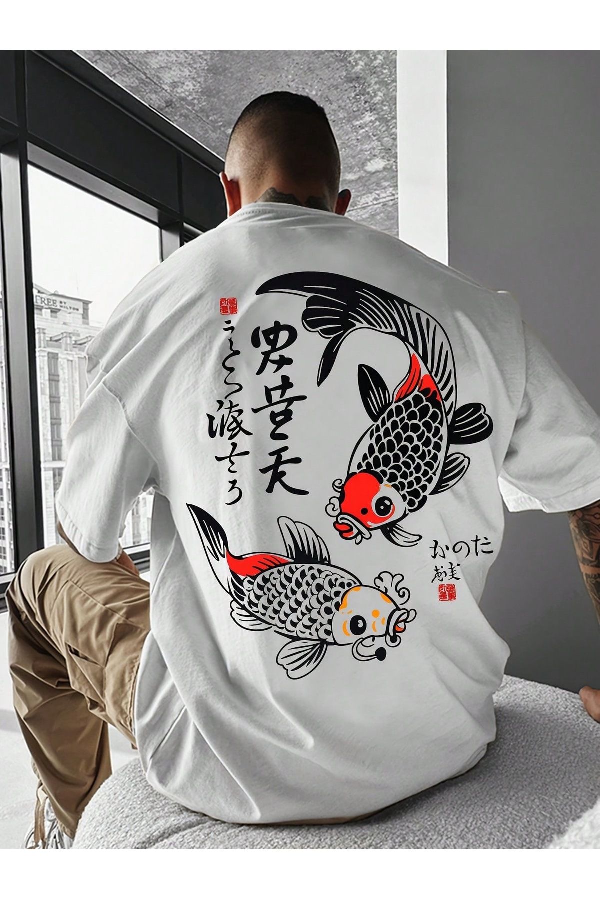 Bengi Clothing Oversize Kesim Kısa Kollu Baskılı T-shirt