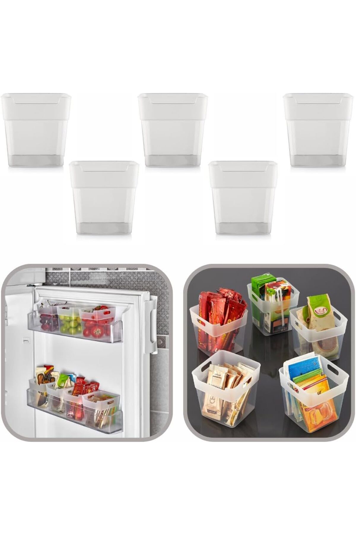 STOREMAX SRT Buzdolabı Kapak İçi Raf Organizeri, Banyo Kozmetik Düzenleyici Kap Çok Amaçlı Mini Kutu S
