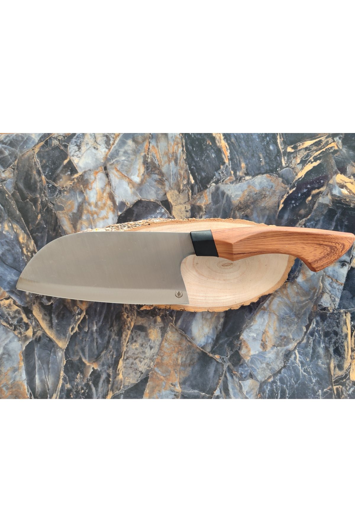 empressnaturalstone Almazan Şef Bıçağı – Atak Marka, Parmak Tutmalı Kabze, Deri Kılıflı