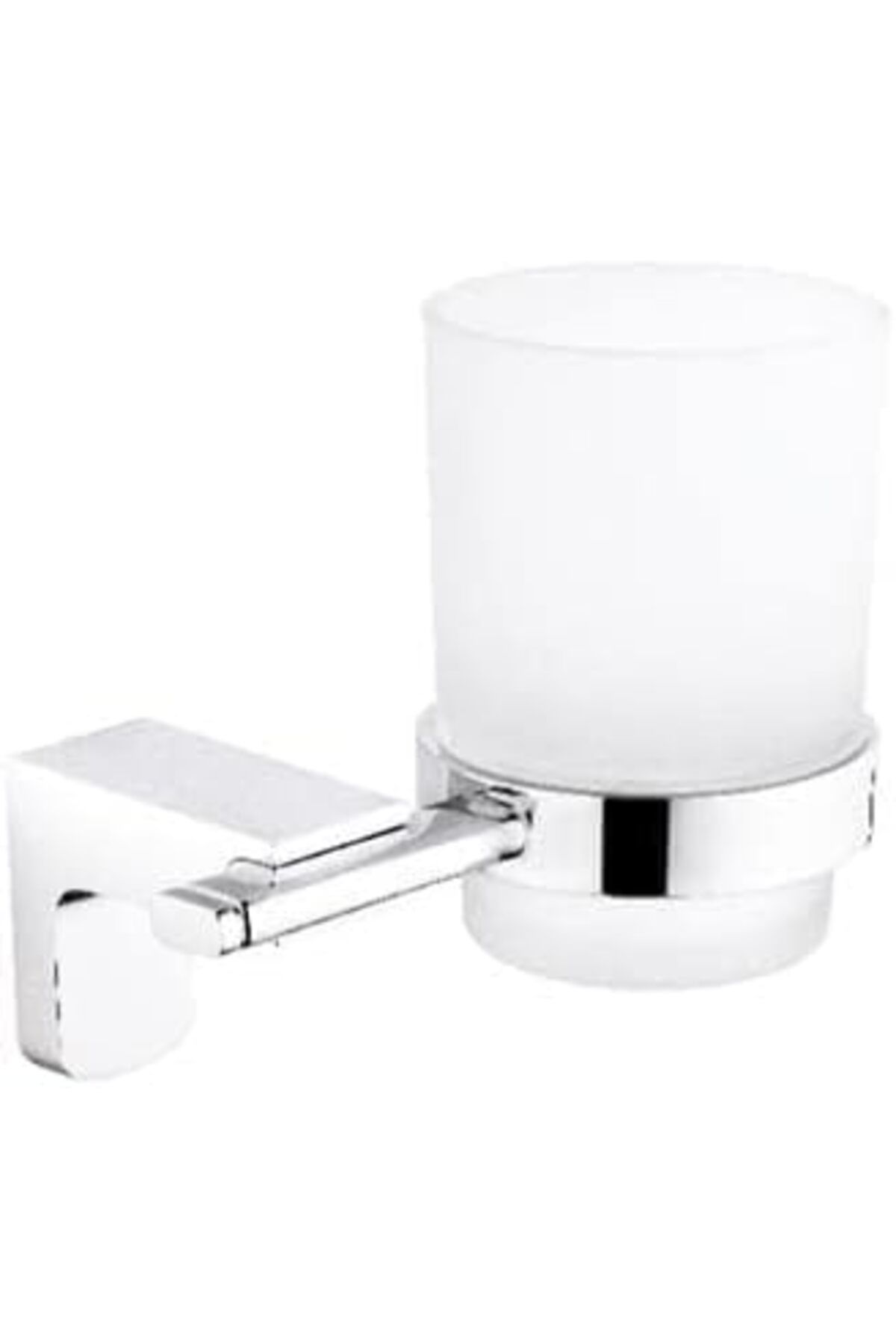 LUXE DİŞ FIRÇALIK Duvara Monteli Mikro-Kabinet Cam Tutucu, Krom LXSHP 1055529