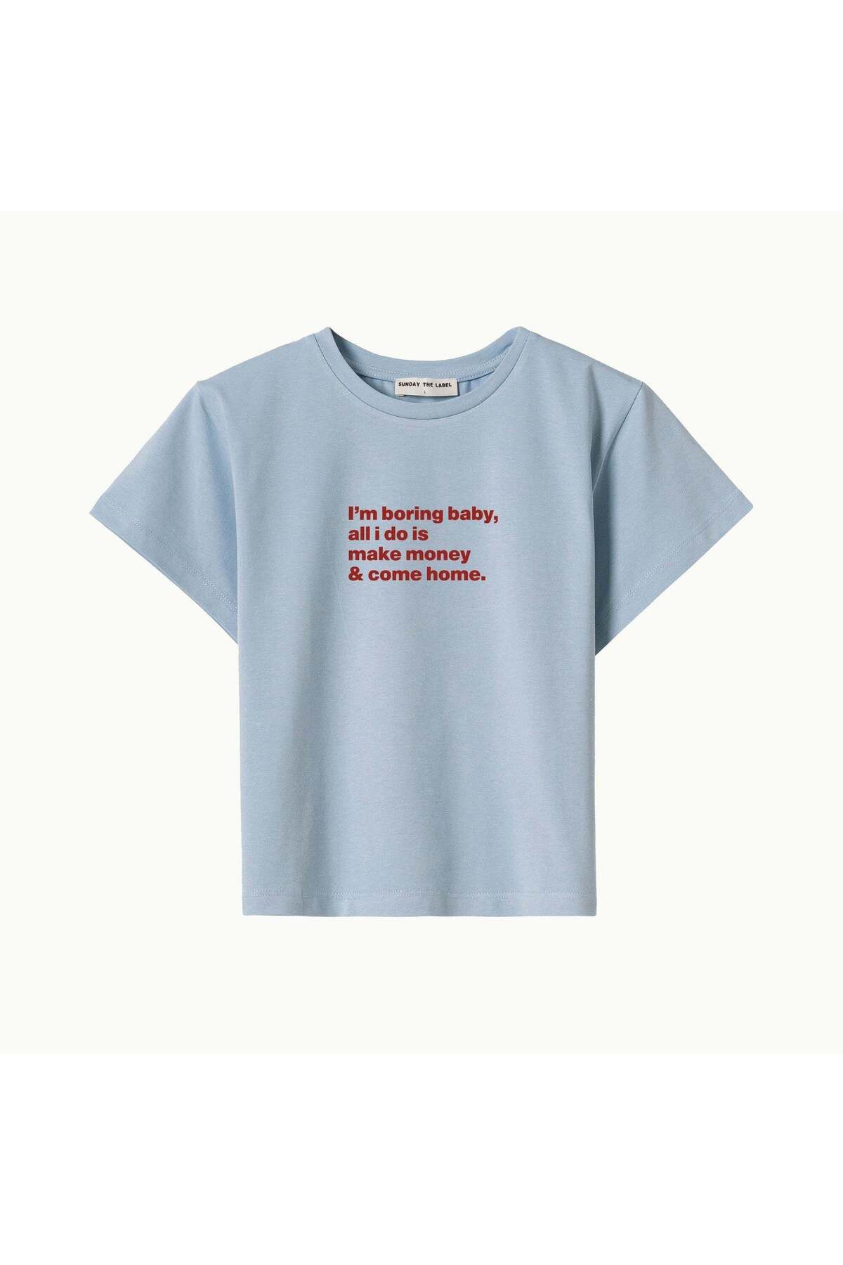 SUNDAY THE LABEL I'M BORING BABY - BABY TEE
