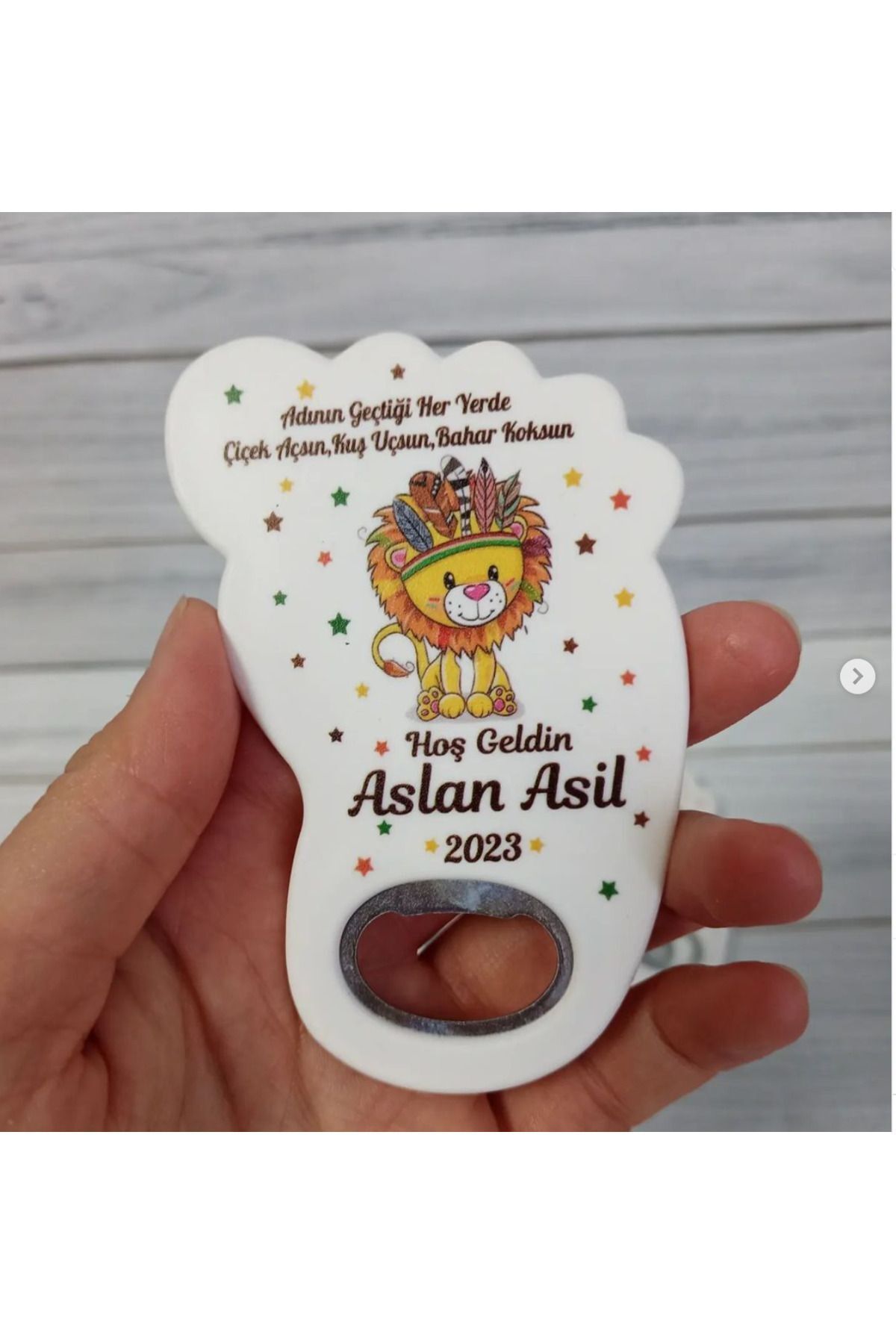 Pi Dekorasyon 25 Adet Ayak Magnet Açacak Yeni Doğan, Doğum Günü, Sünnet, Nişan, Söz, Aslanlı Model