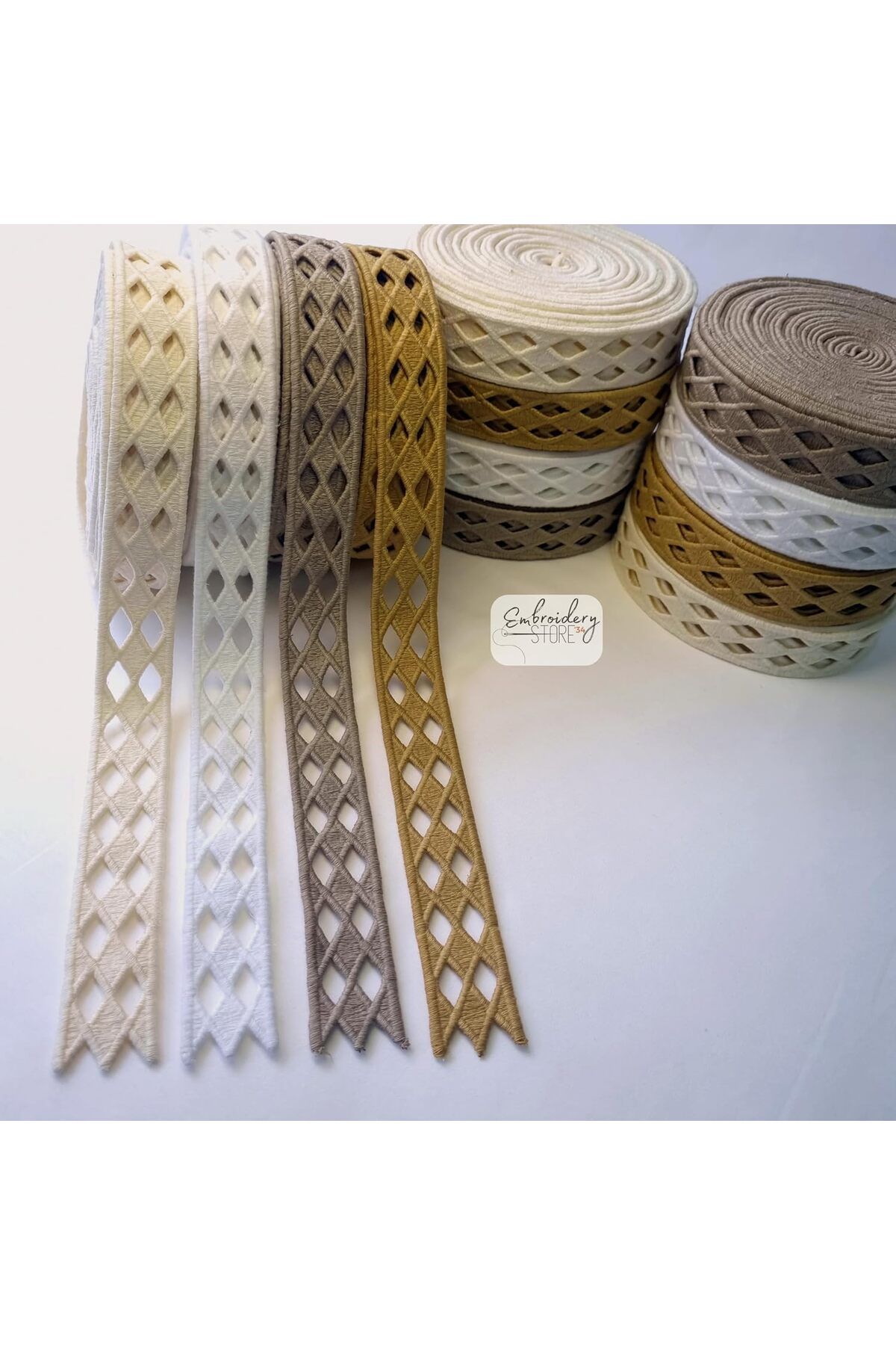 LUXE Desenli Şerit Nakış Model | Nakış Aksesuar (Gold) LXSHP 1055529