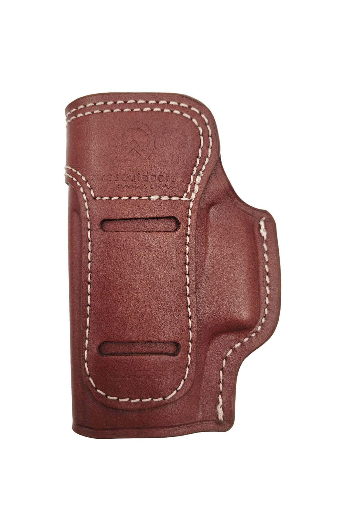 Aresoutdoors Glock 43 Uyumlu Sağ-Sol El Değişebilen Gerçek Deri İç-Dış Silah Kılıfı