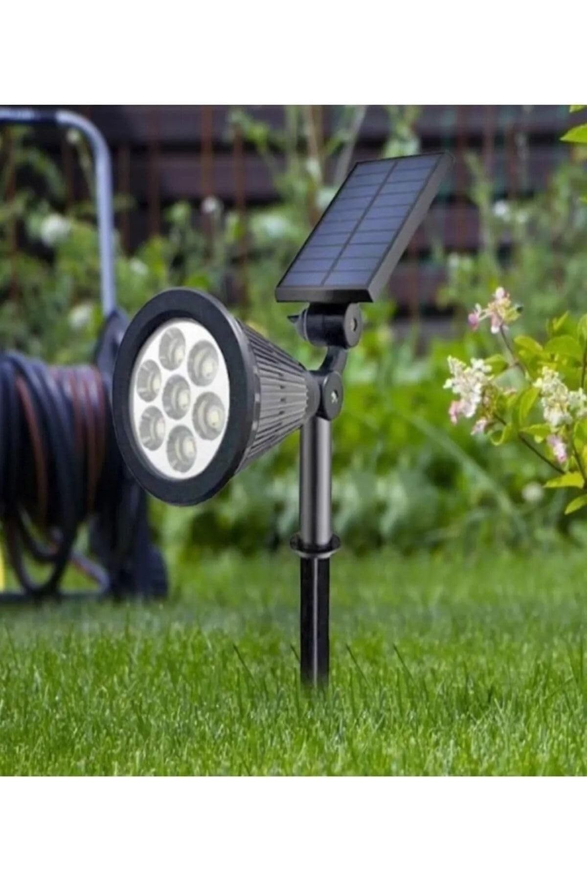 STOREMAX Ezg Geldi Solar Kazıklı Çim Armatür Cata 7w Güneş Enerjili Led Çim Lambası Bahçe Ağaç Ayd