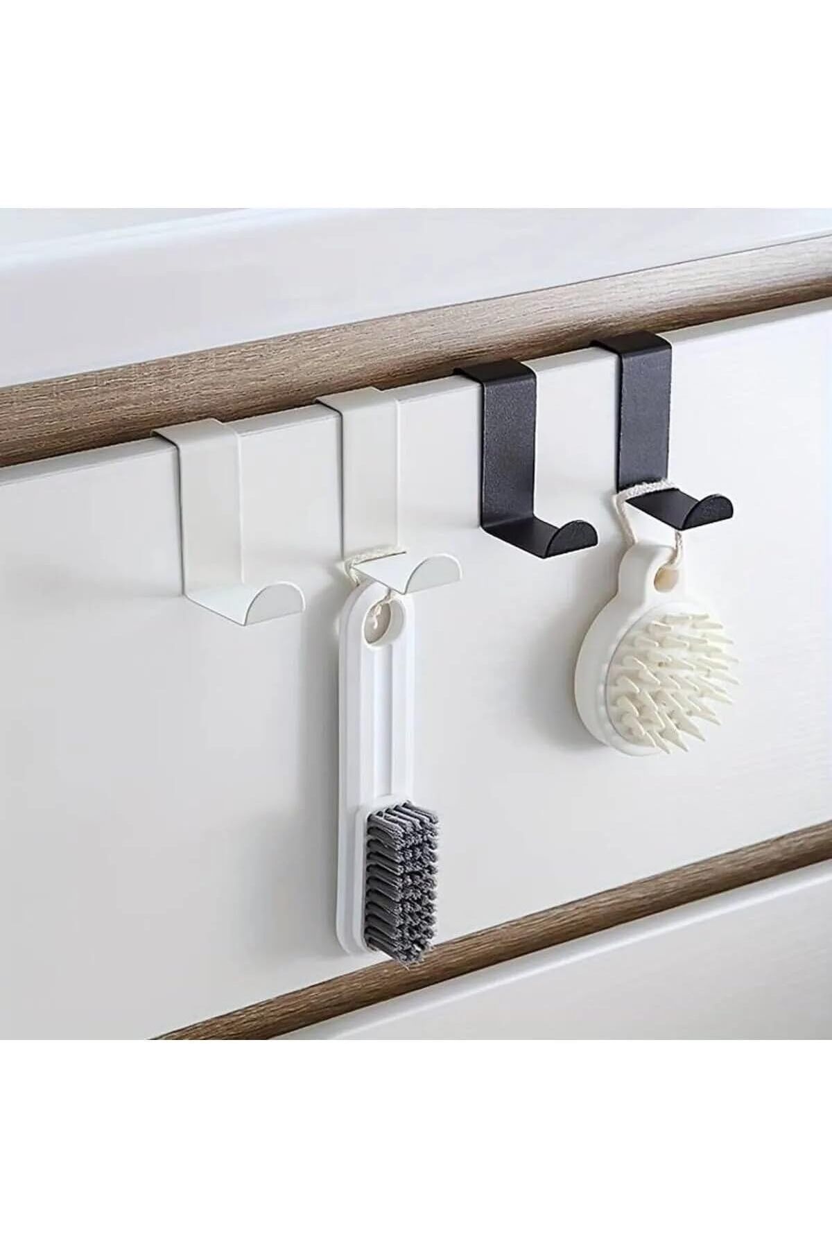 STOREMAX OZN Banyo Siyah Askılık Kapı Arkası Bornoz Askılığı Mutfak Banyo Askılığı Havlu Askılı