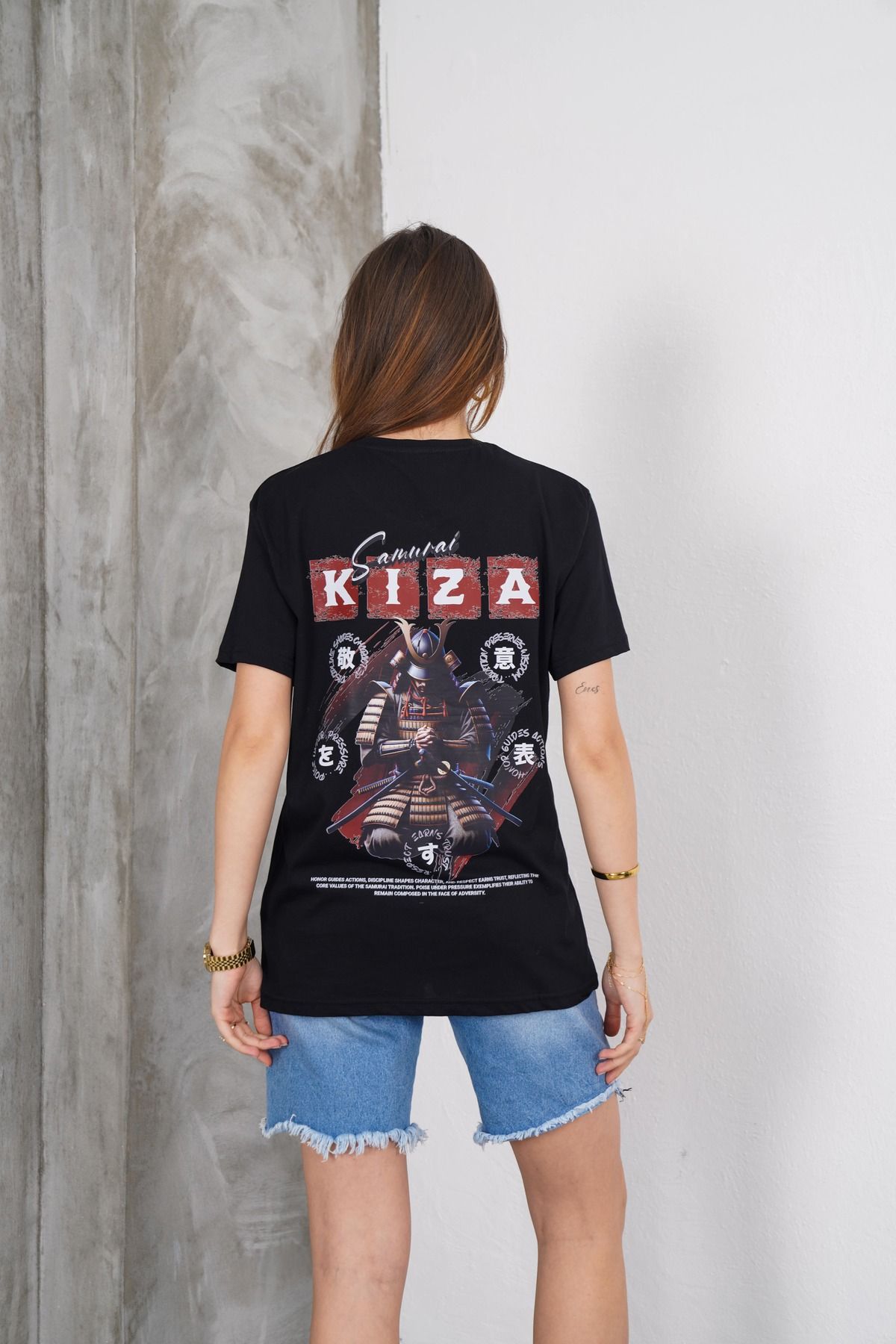 A Y Clothing KIZA BASKILI T-SHİRT