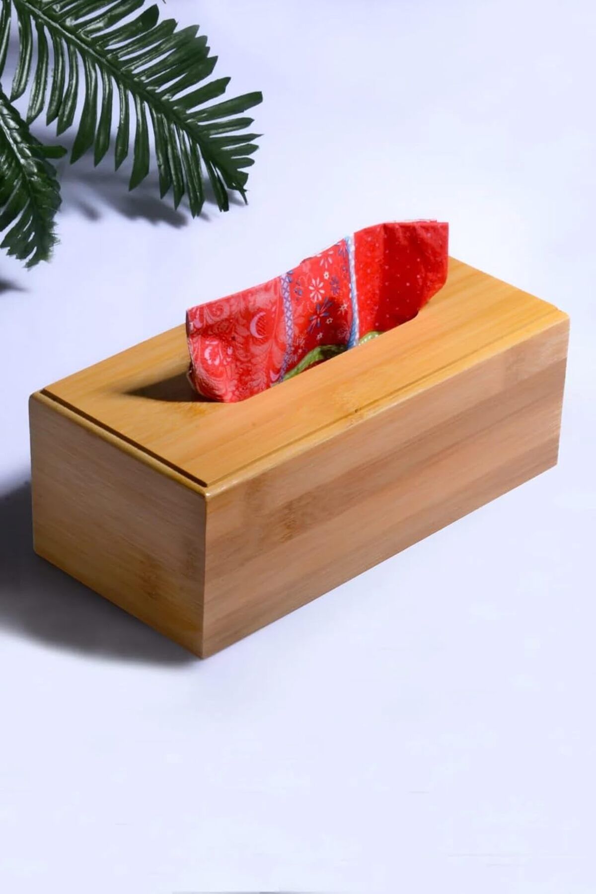 Mu Art Ahşap Mrt Bambu Kağıt Peçetelik - Bambu Kağıt Mendil Kutusu Art 871301