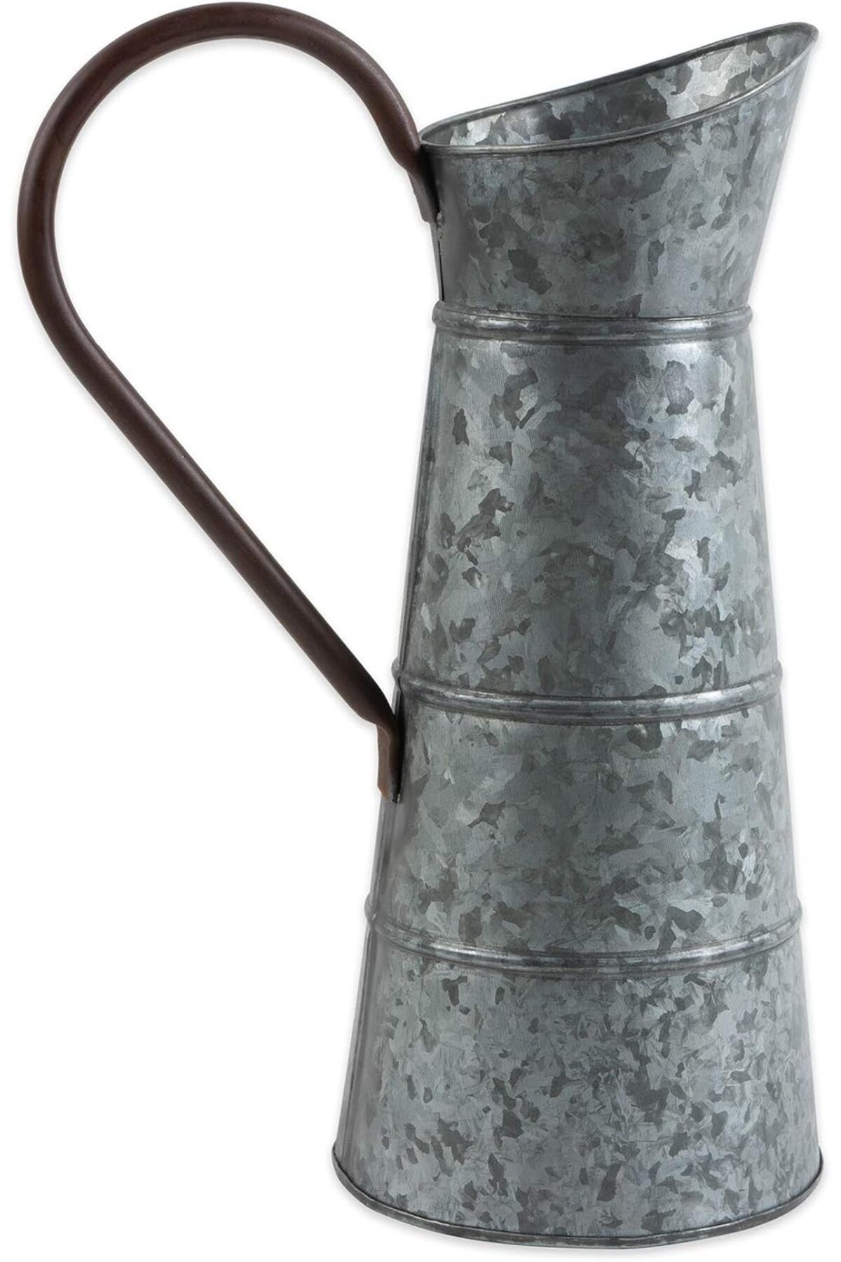 STOREMAX ELZ Galvanizli Metal Dekor, Rustik Çiftlik Evi, Sürahi, Gümüş FRNTR 1127478
