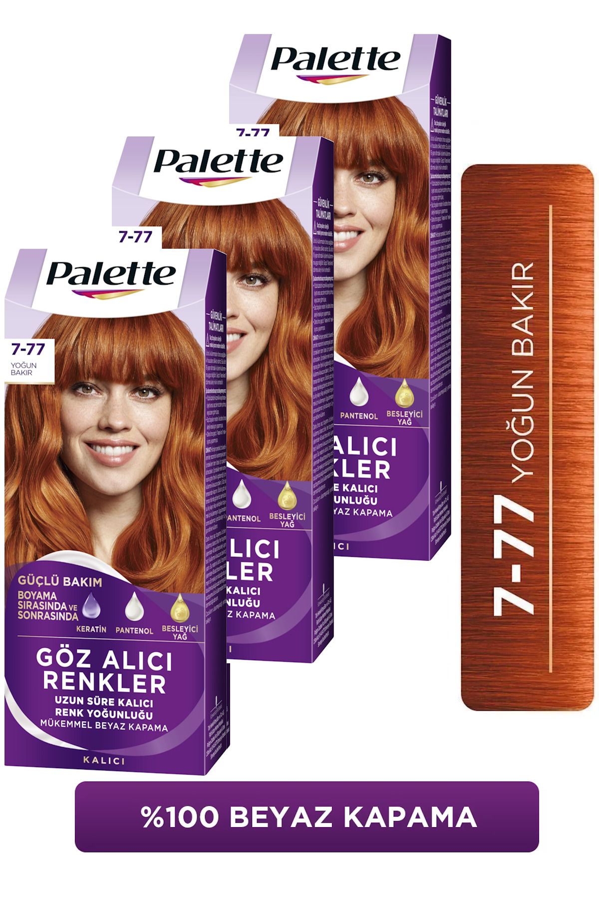 رنگ مو پلت PALETTEGOZALICI777X3