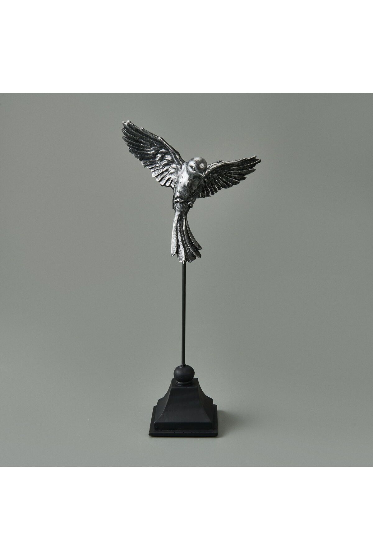 MATMEL Uccello Dekor - Siyah / Gümüş - 32 cm