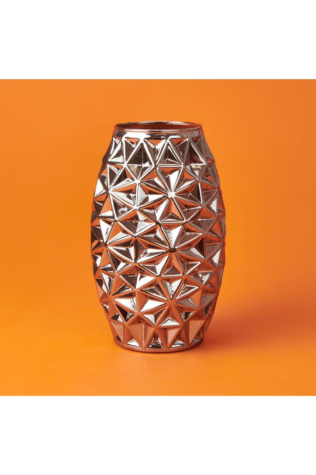 ASPARTAM Safir Vazo - Gümüş - 26 cm