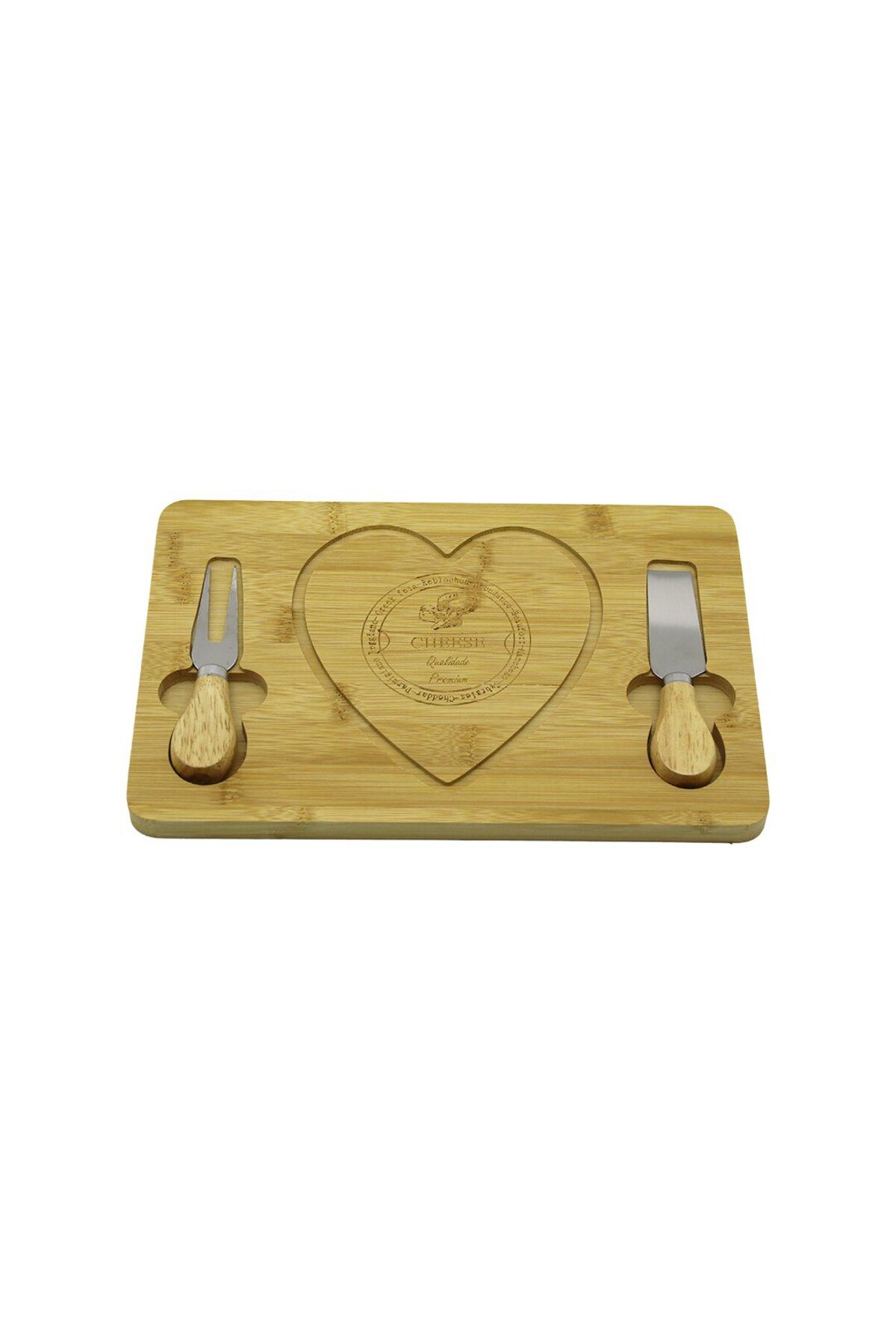 STOREMAX SRT KALPLİ BIÇAK SAĞ-SOLAHŞAP BAMBU KAHVALTI PEYNİR SUNUM PANO2 BIÇAK=AHŞAP SAP19X29CM-1.5CM