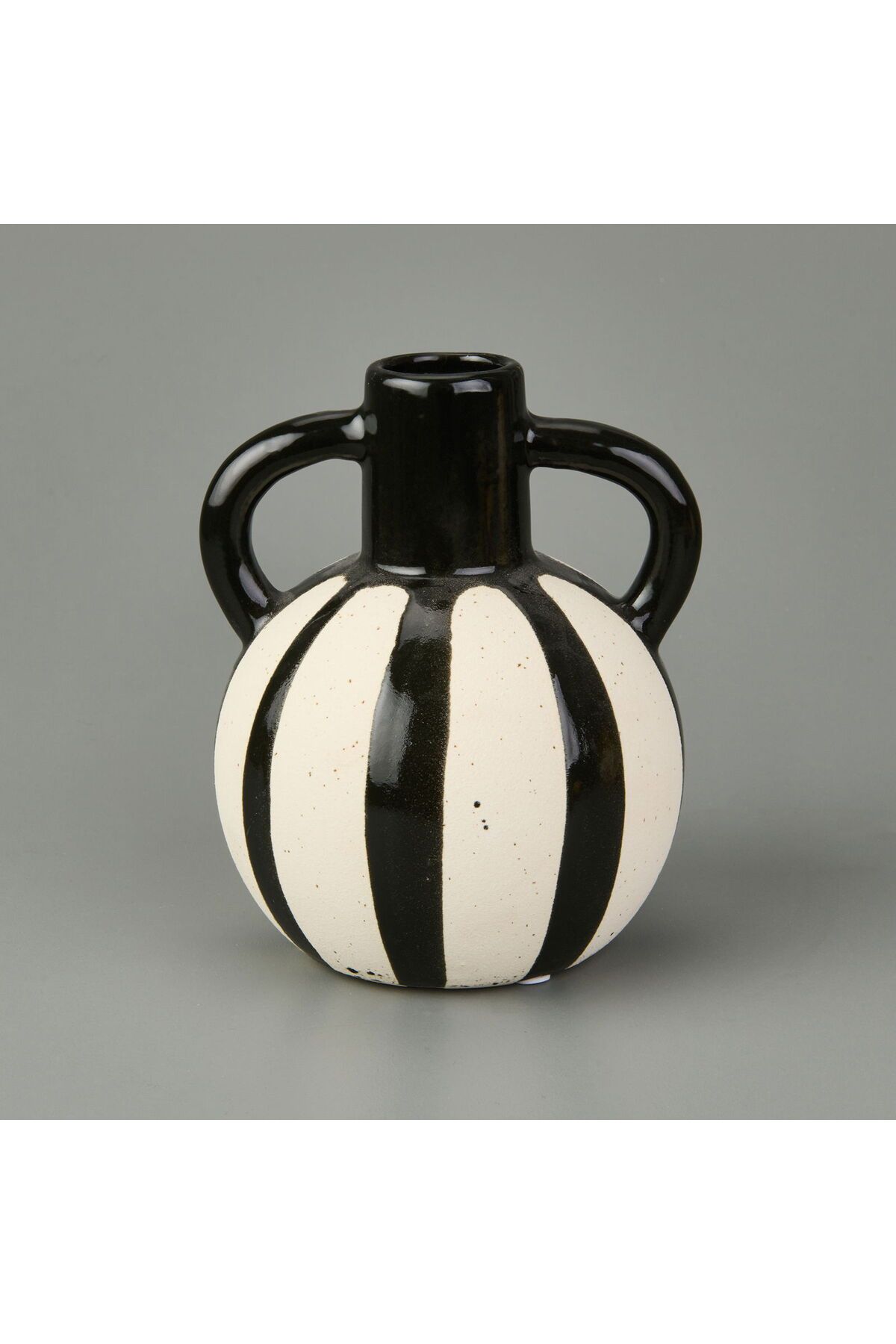 ASPARTAM Pottery Vazo - Siyah - 20 cm