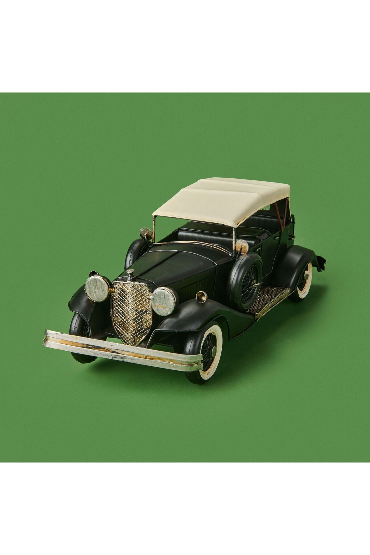 ASPARTAM Home Dekoratif Metal Araba - Siyah - 30x8 cm