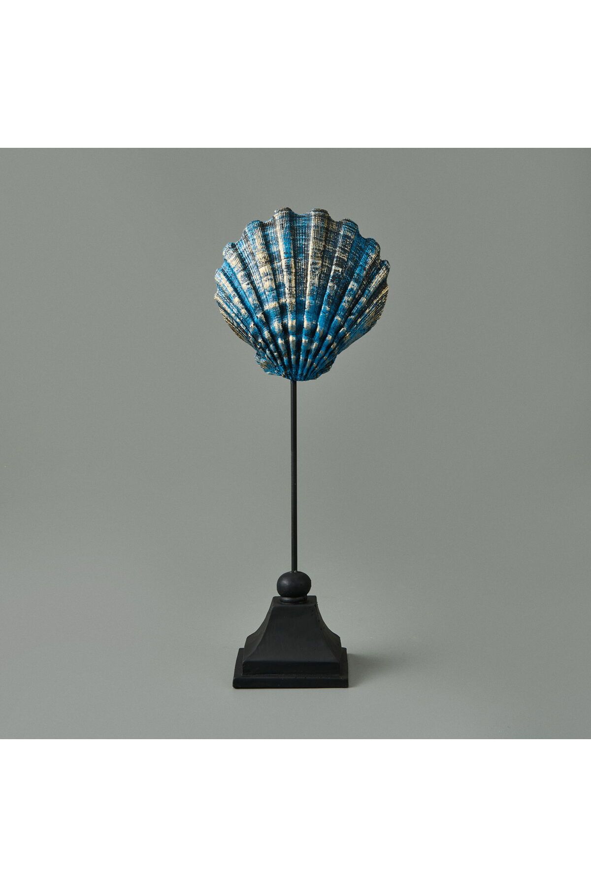 MATMEL Seashell Dekor - Mavi / Gold - 32 cm
