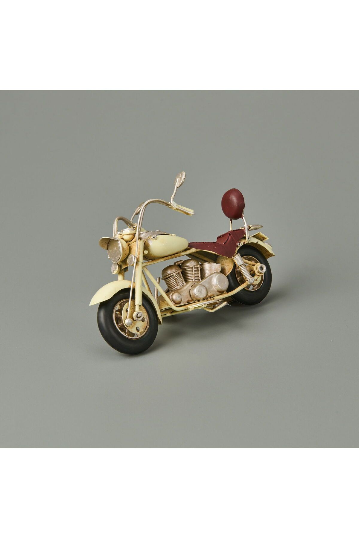 MATMEL Home Dekoratif Motosiklet - Beyaz - 20x12 cm