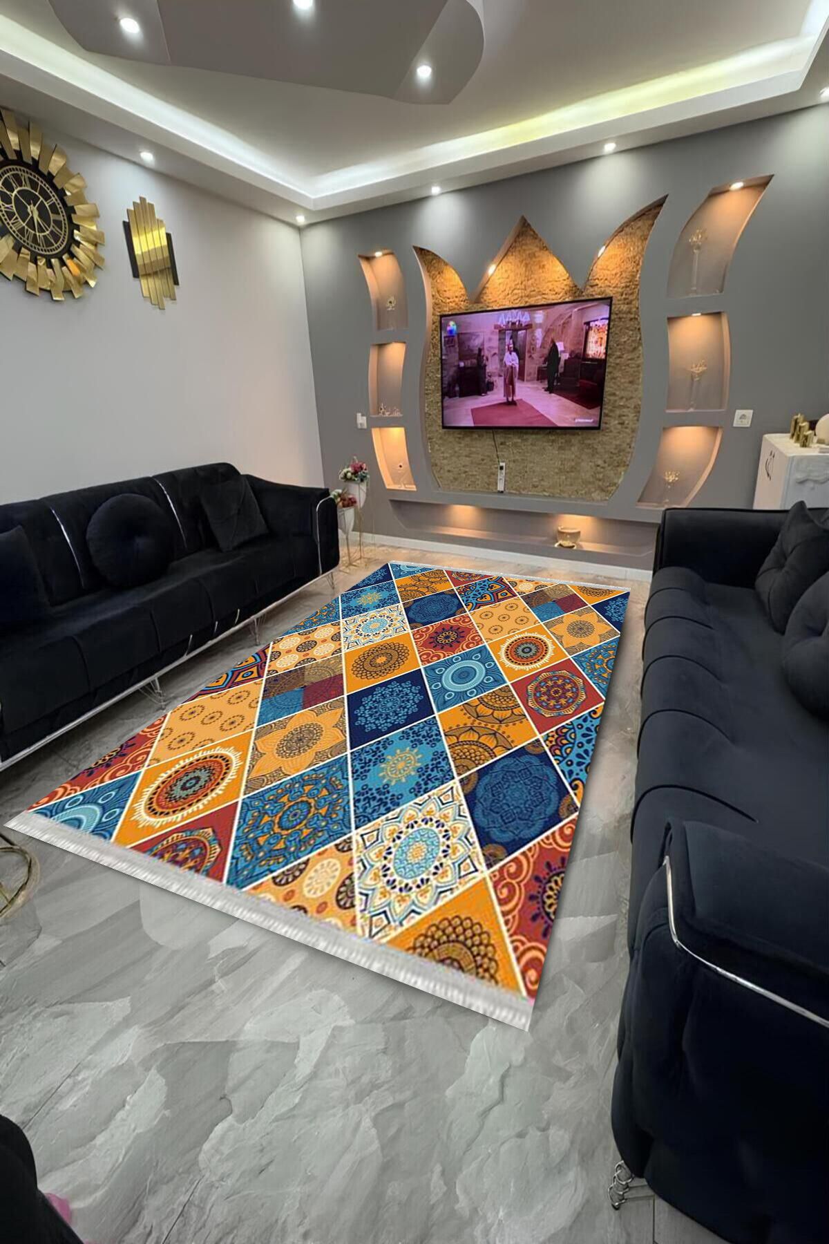 Home Dot Tabanlı yıkanabilir, leke tutmayan halı