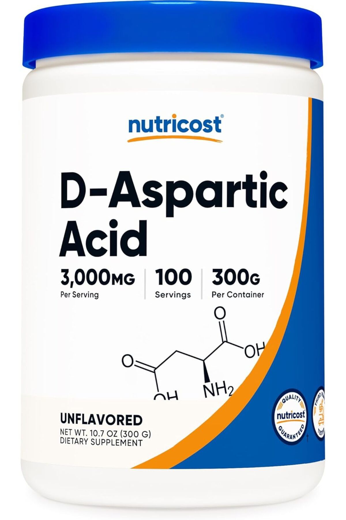 Nutricost D-Aspartic Acid (Daa) Powder 300gr