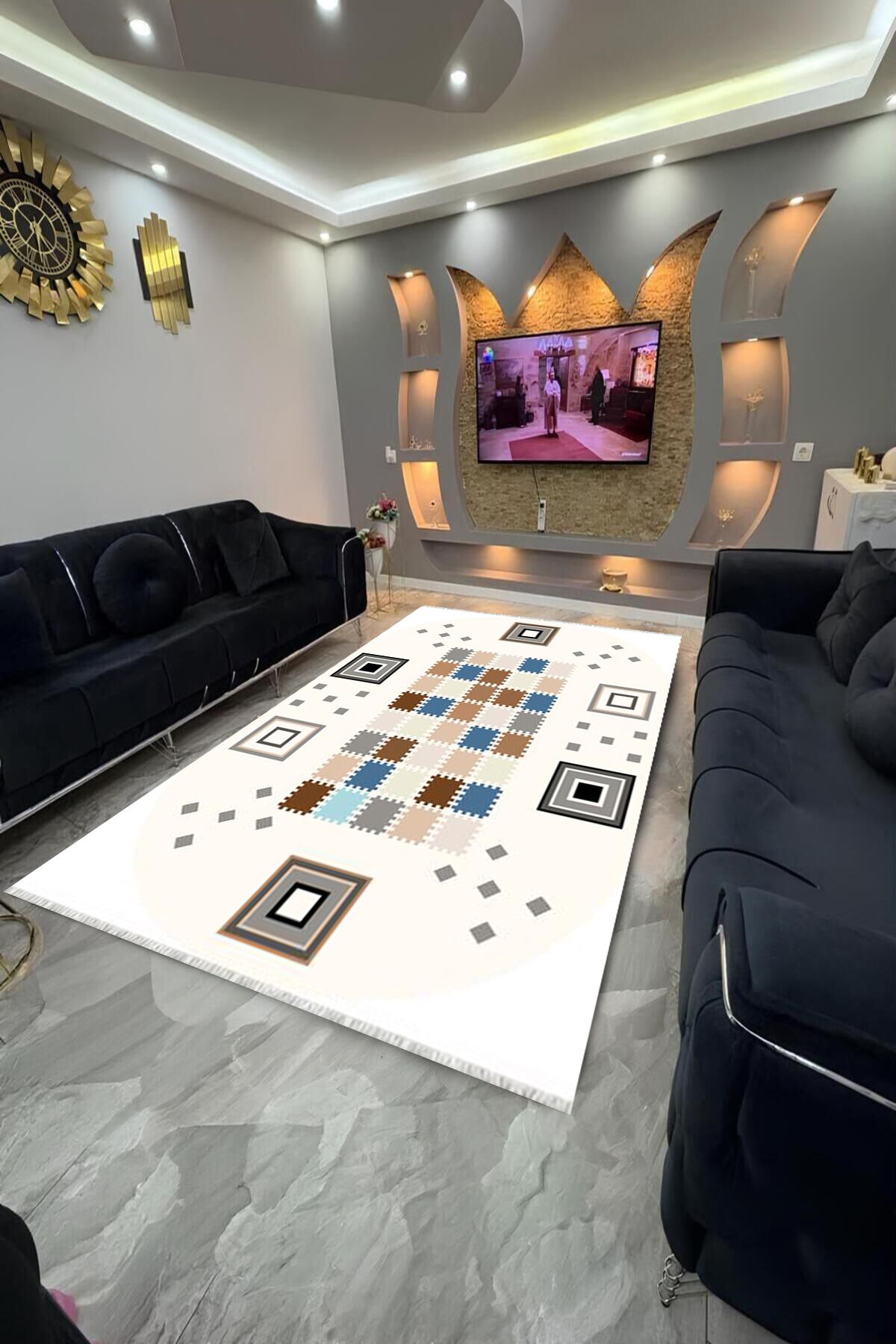 Home Dot Tabanlı yıkanabilir, leke tutmayan halı