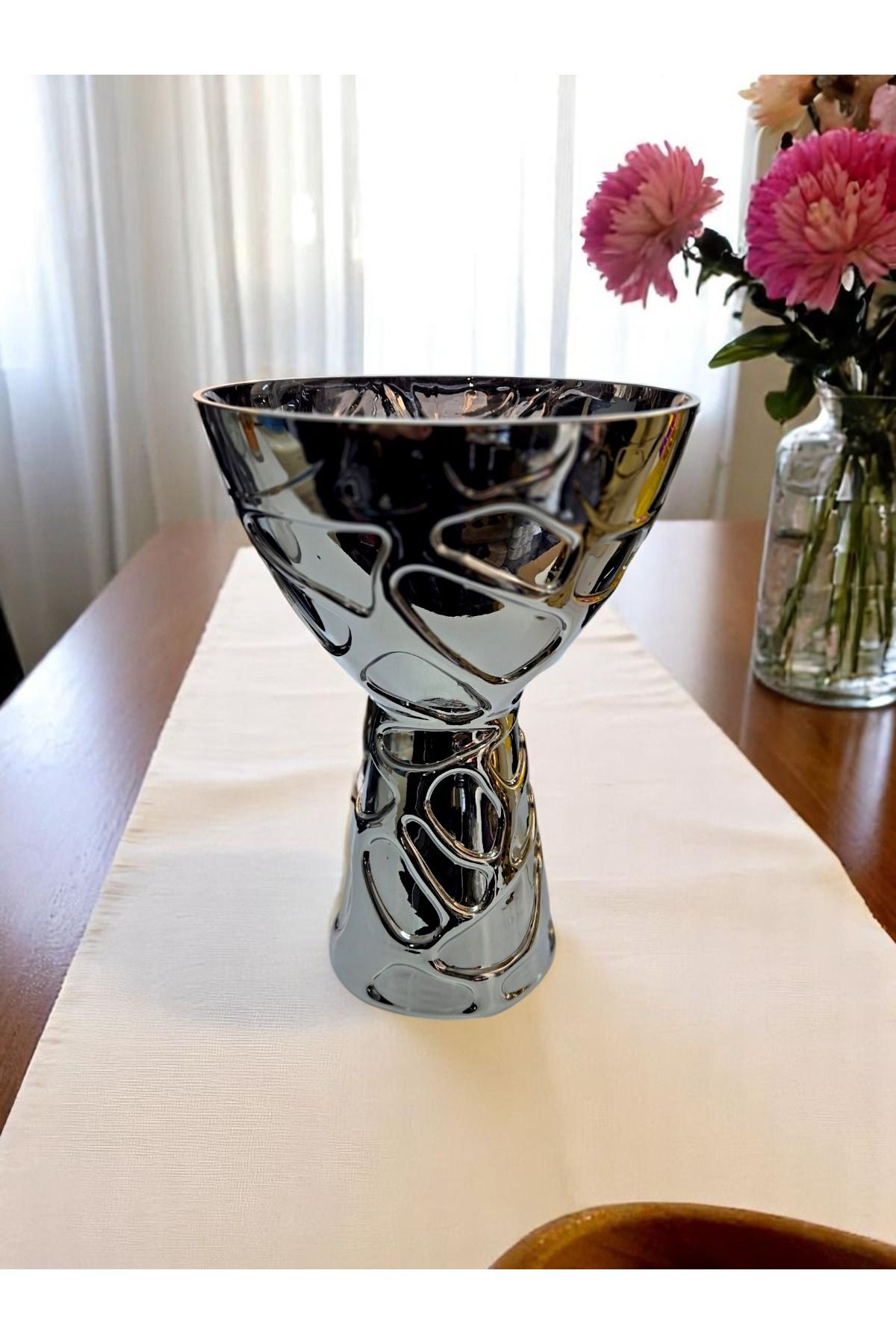 Kristal Market Kristal El Işçiliği Platin Vazo