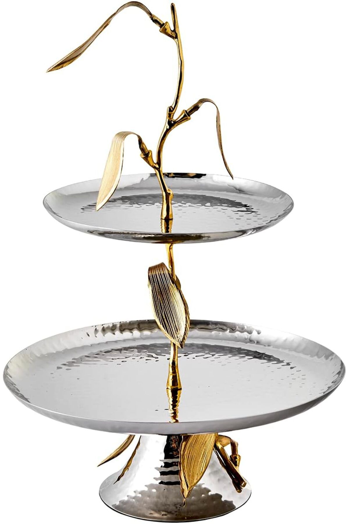 LUXE Leaf 2 Katlı Servislik 27x43 cm LXSHP 1055529