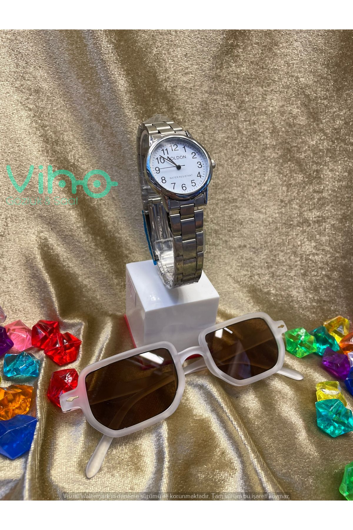 shop Unisex Premium Set Saat & Gözlük Kombini