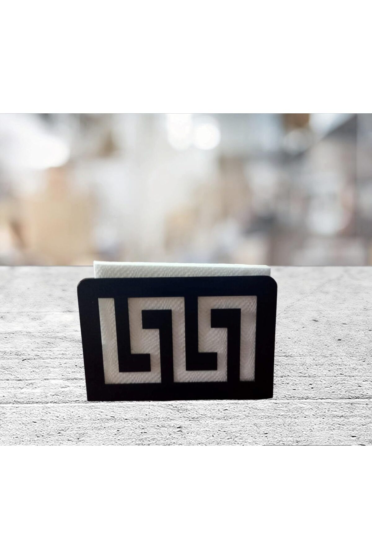 LUXE Peçetelik Motif Mat Siyah LXSHP 1055529