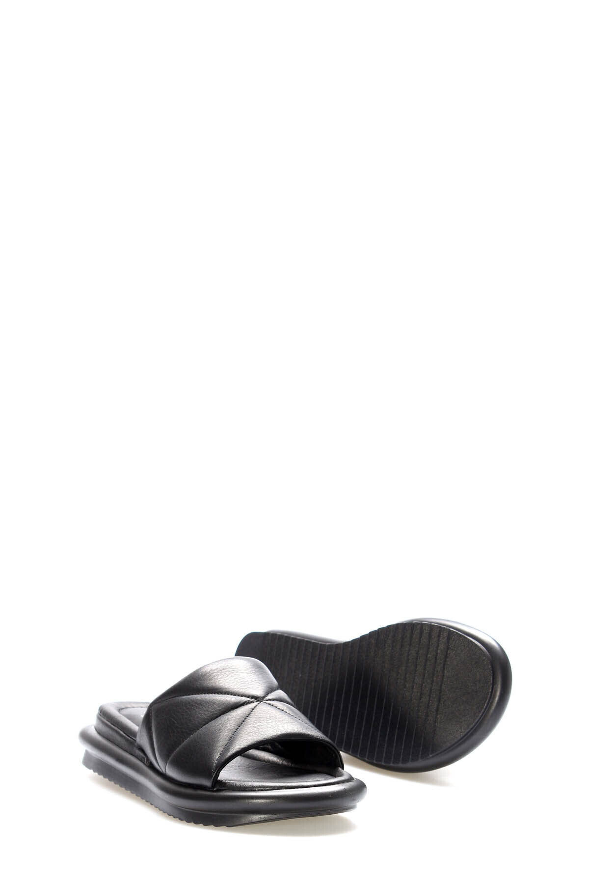 FAST STEP-Genuine Leather Women's Flat Slippers 227Zaop04 3