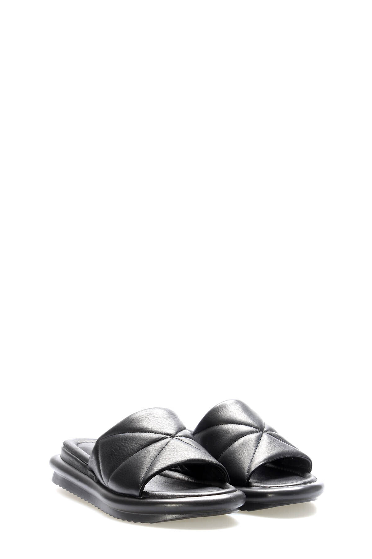 FAST STEP-Genuine Leather Women's Flat Slippers 227Zaop04 4