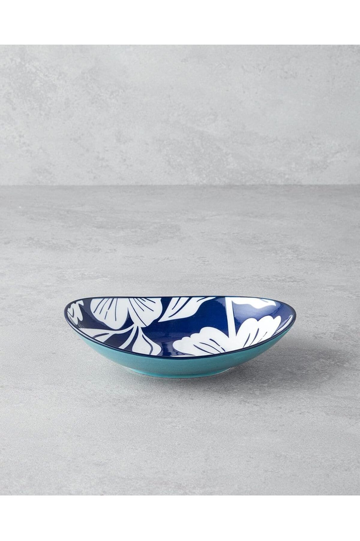 STOREMAX ELZ Home Ophelia Porselen Kayık Tabak Mavi-Beyaz FRNTR 1127478