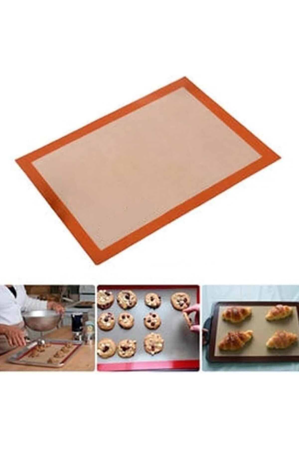STOREMAX SRT Pişirme Matı Fırınlanabilir Kendinden Yağlı Silikon 1 Adet Ebatlar 30cmx40cm FxYM 1126906