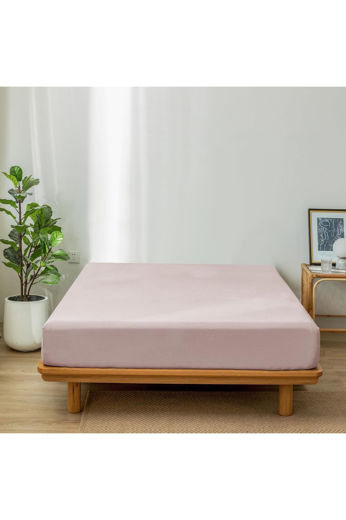 YALITEKS HOME Lastikli Çarşaf Seti Çift Kişilik Pamuklu + 2 Yastık Kılıfı | 180x200+30cm -50x70cm |