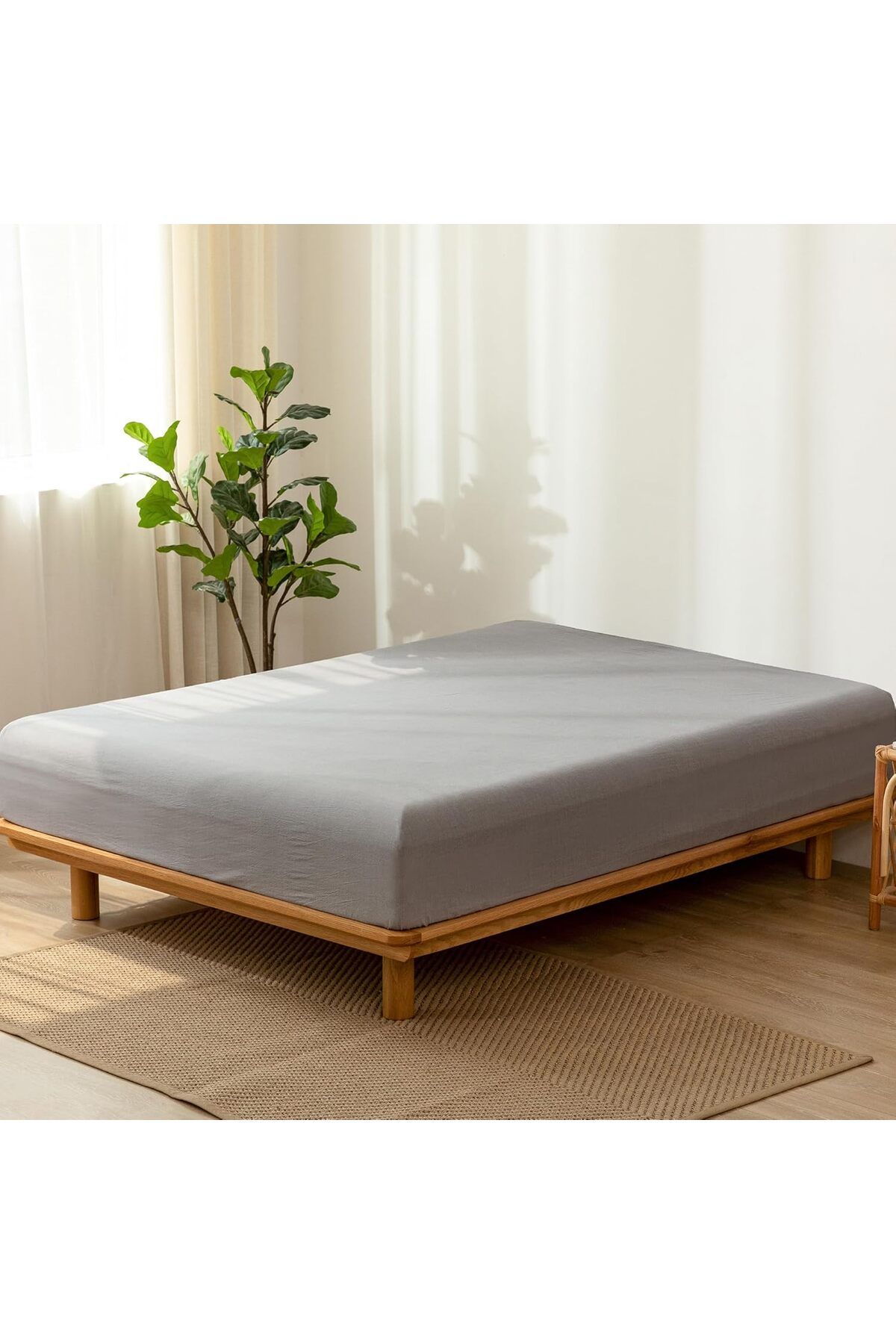 YALITEKS HOME Lastikli Çarşaf Seti Çift Kişilik Pamuklu + 2 Yastık Kılıfı | 180x200+30cm -50x70cm |