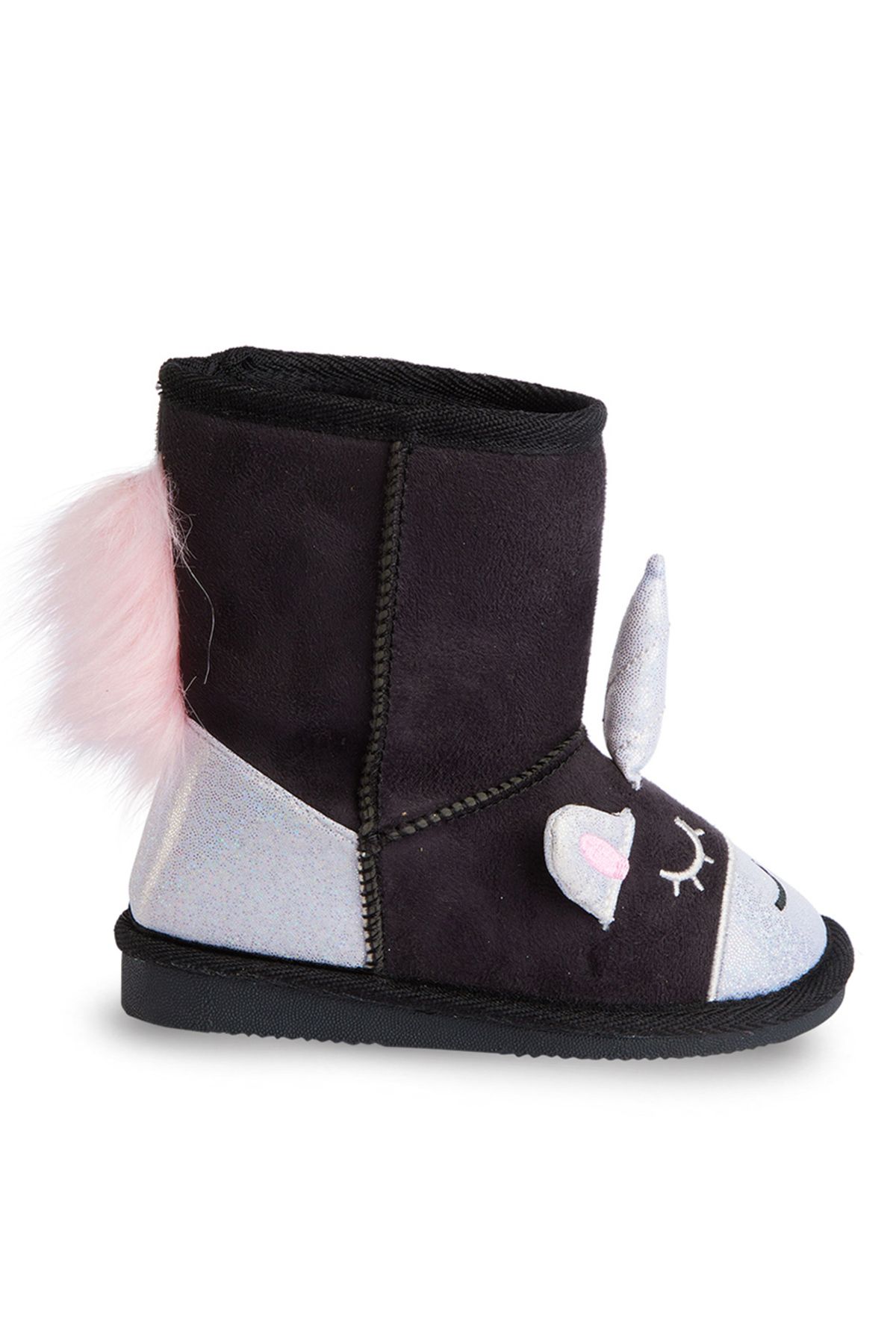 Denokids-Μαύρες κοριτσίστικες μπότες Unicorn 5