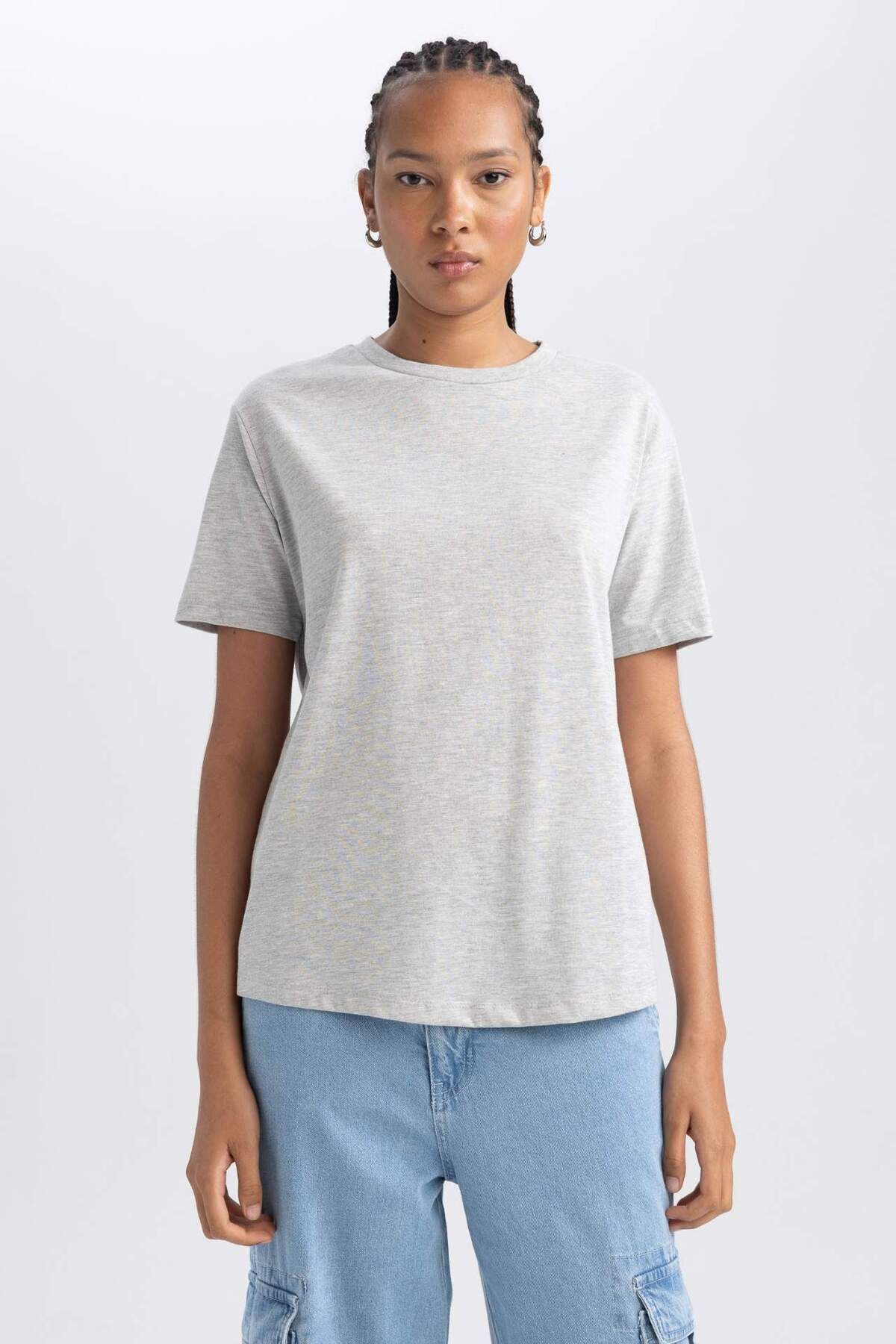 DeFacto-Tričko Regular Fit s krátkým rukávem B0642axns 3