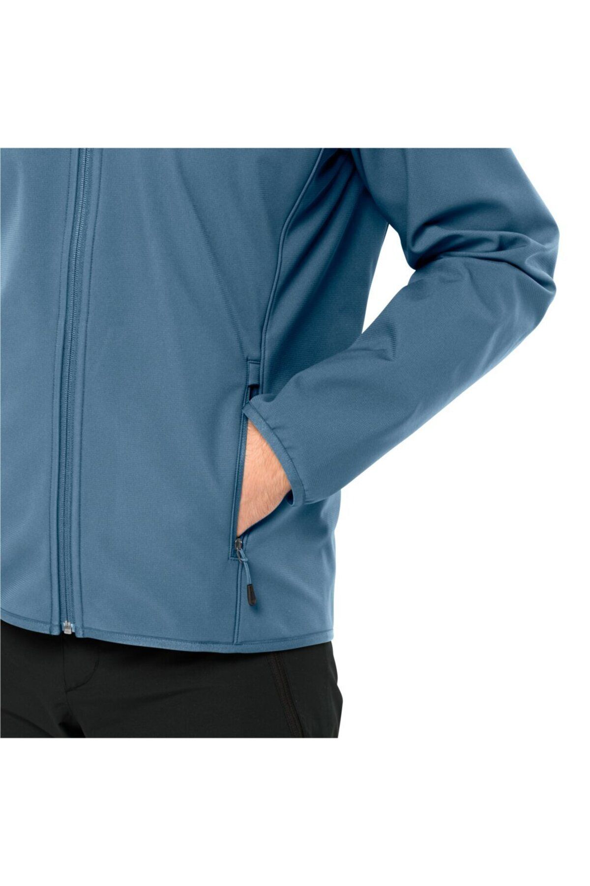 سافت شل و پلار ورزشی آبی مردانه ژاکت M اورجینال Jack Wolfskin