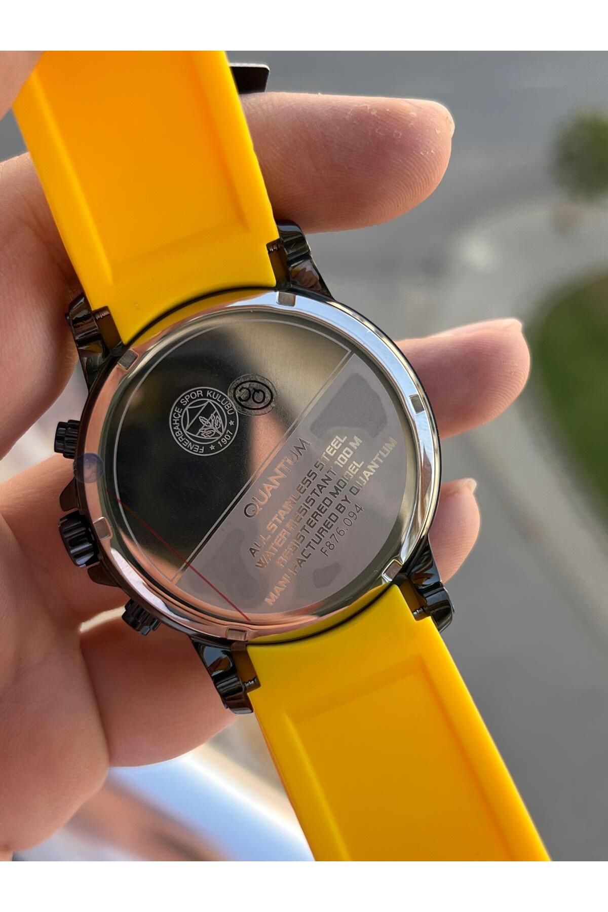Quantum-Fenerbahçe Licensed Internal Functions Active 10 Atm Silicone Cord Fan Wristwatch 1907.094 5