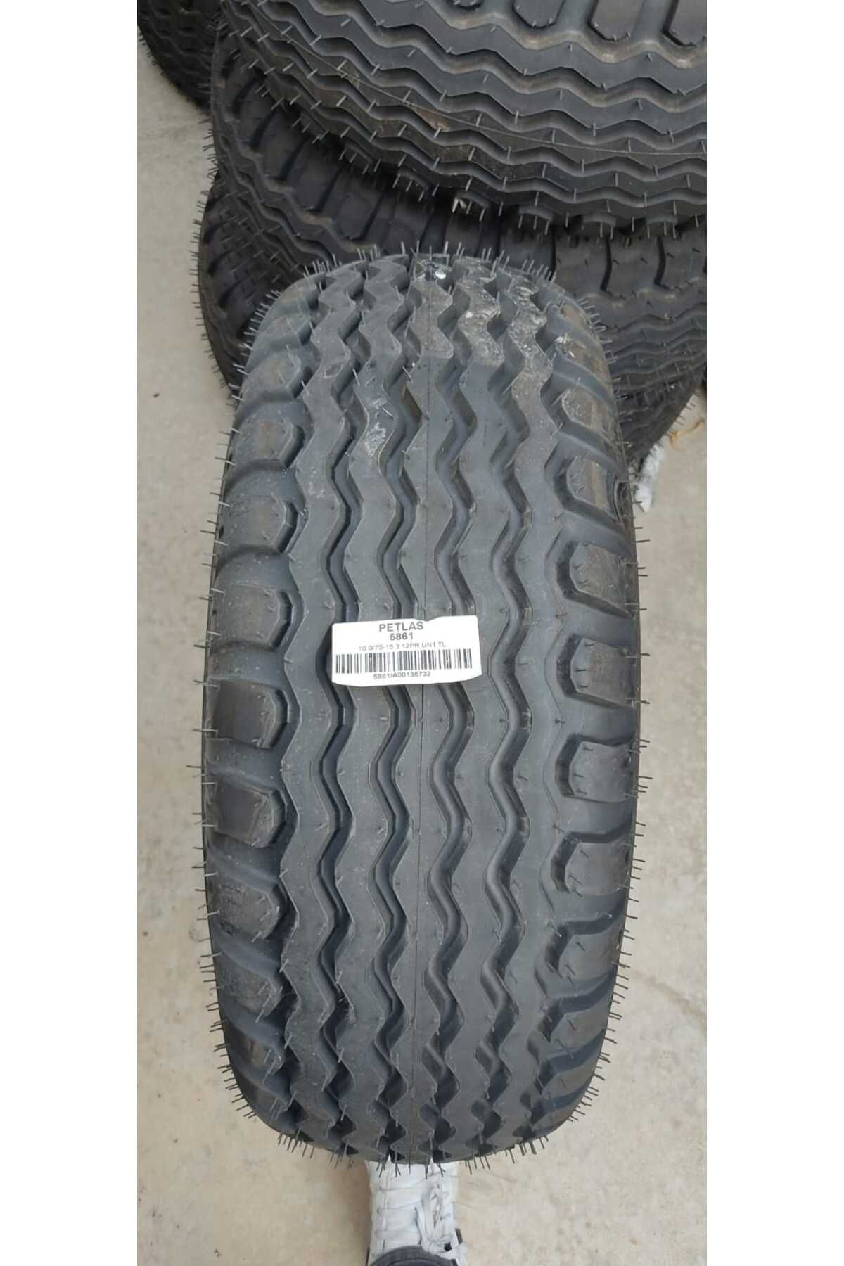 Petlas 10,0/75 15,3 12KAT UN1 tubeless römörk lastiği 2025 üretim