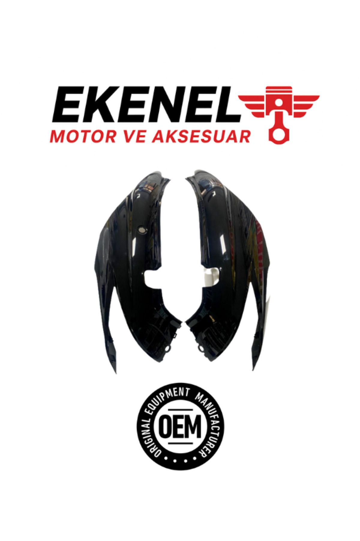 OEM Honda Fizy 125 Sele Altı Yan Kapak Takım Etiketsiz Siyah OEM | Siyah Scooter Yan Gövde Takımı
