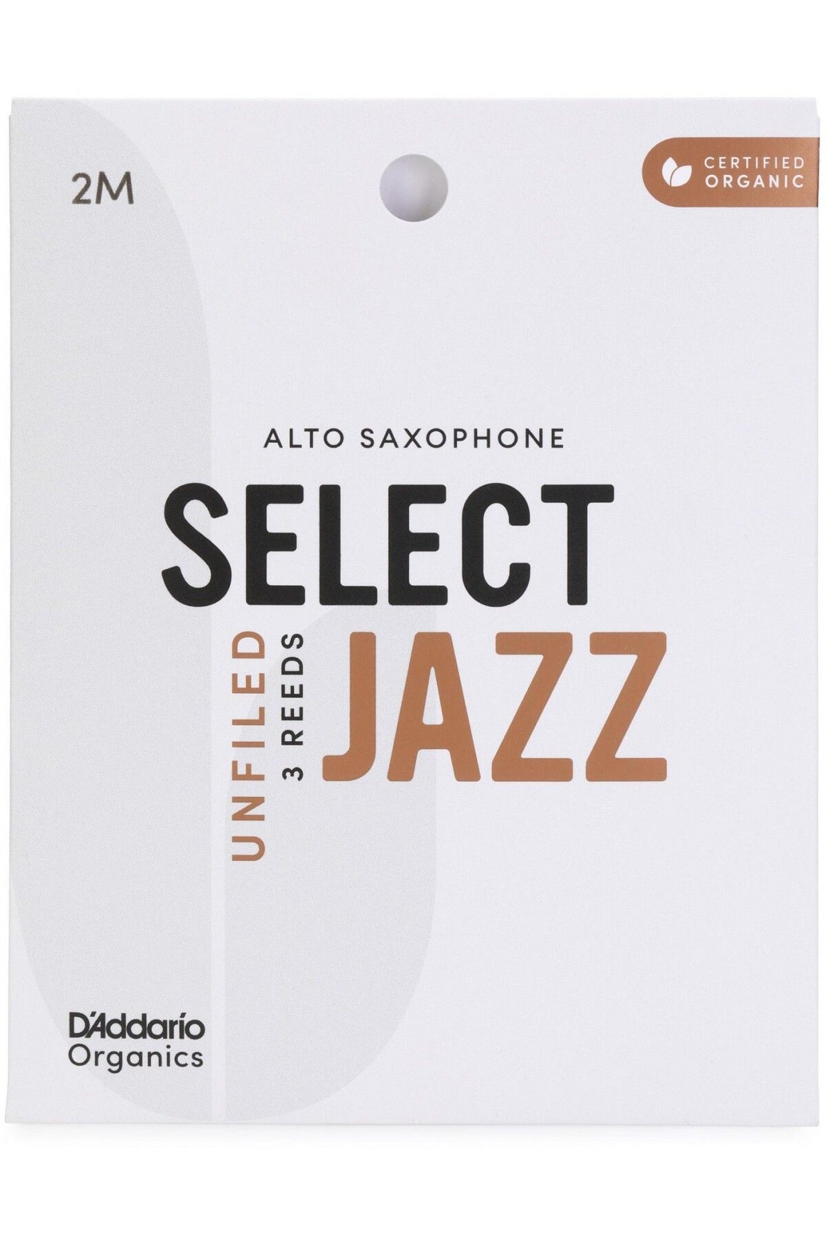 Daddario D'Addario Woodwinds Organic Select Jazz Unfiled Alto Saksafon Kamışı (3 lü) No:2 Medium