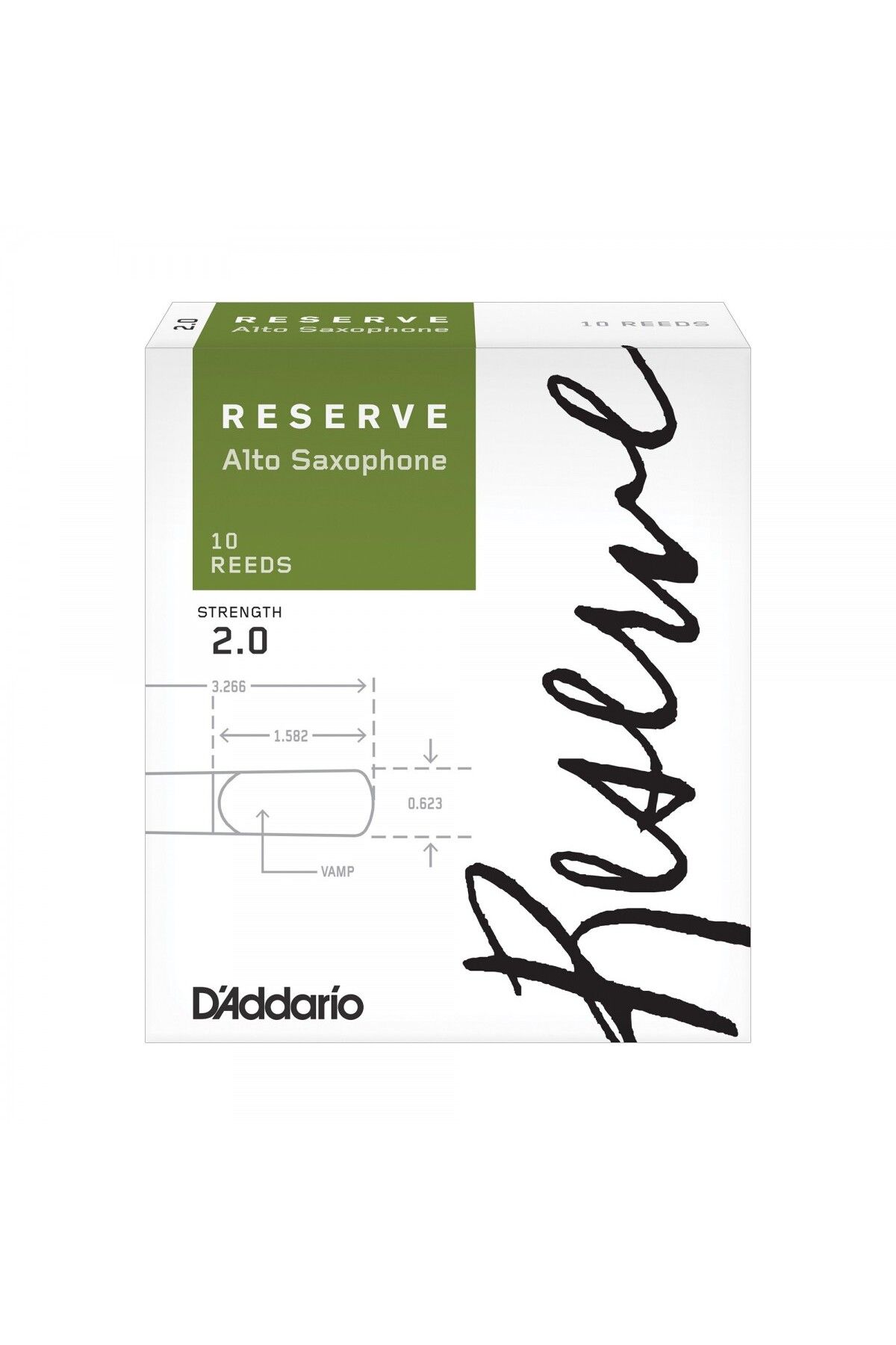 Daddario D'Addario Woodwinds Reserve DJR1020 Alto Saksafon Kamışı No:2