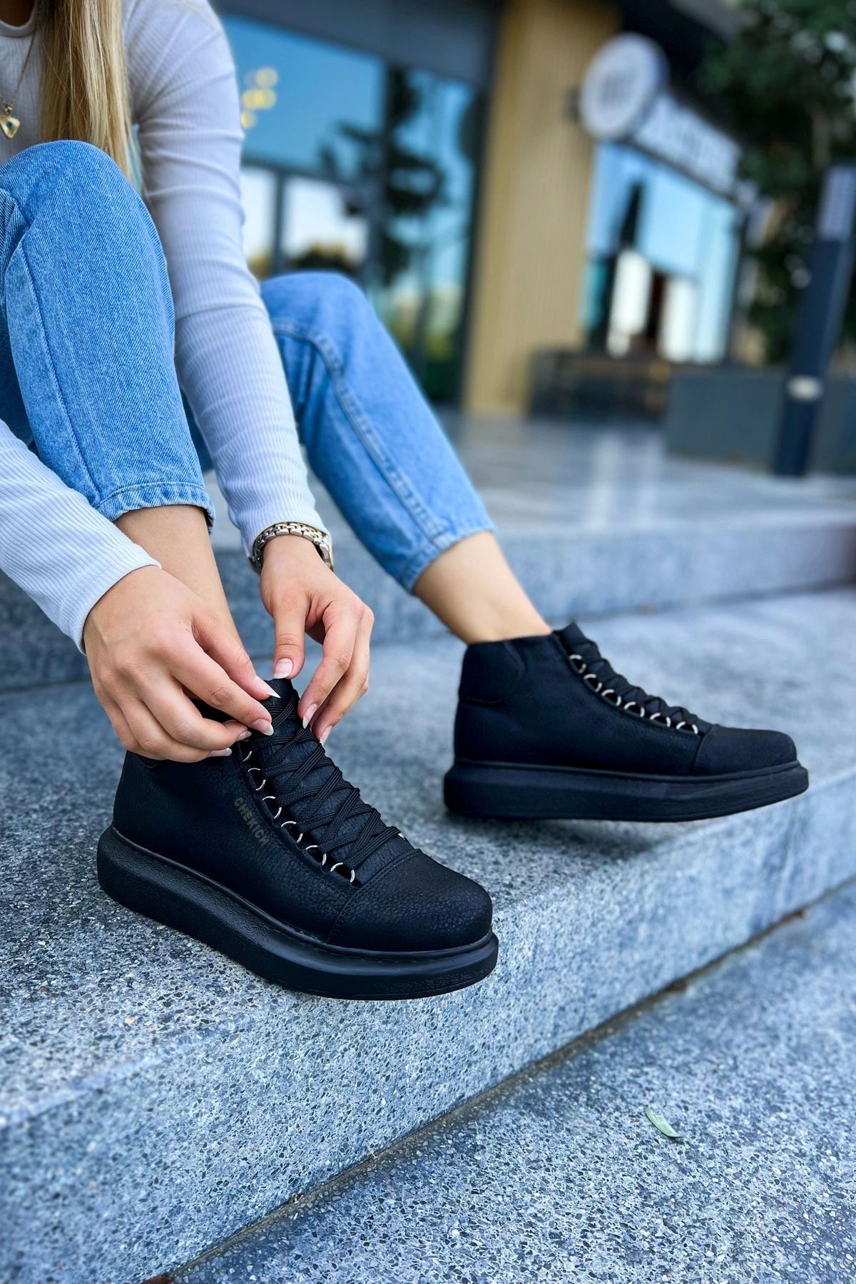OurStyles CH258 CST Roma Kadın Bot SIYAH