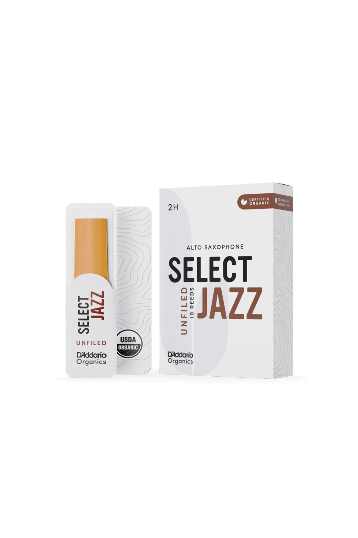 Daddario D'Addario Woodwinds Organic Select Jazz Unfiled Alto Saksafon Kamışı No:2 Hard