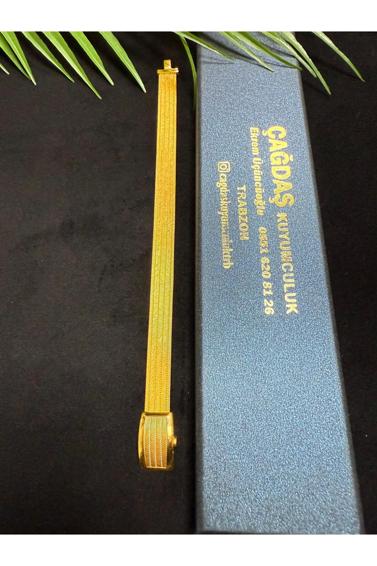 ÇAĞDAŞ GOLD TRB 5 Sıra Altın Kaplama Trabzon Hasırı