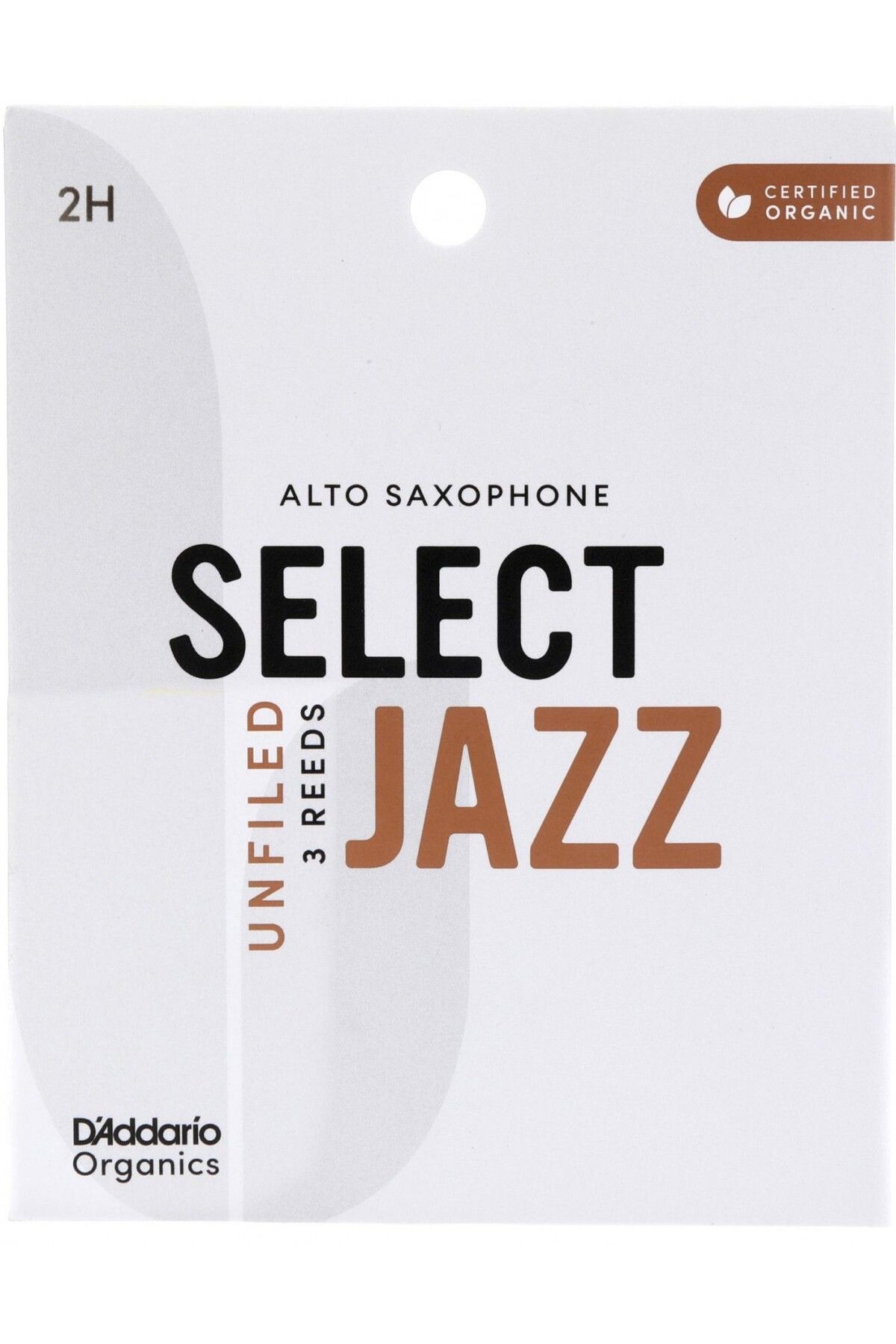Daddario D'Addario Woodwinds Organic Select Jazz Unfiled Alto Saksafon Kamışı (3 lü) No:2 Hard