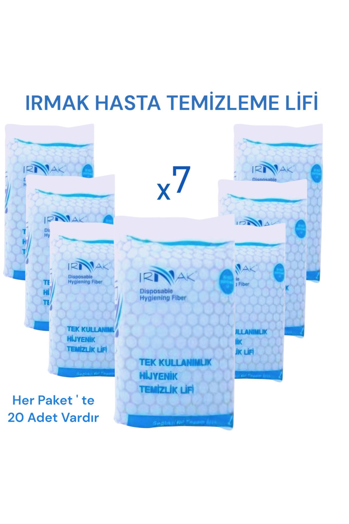Irmak Hasta Vücut Temizleme Lifi ( 7 PAKET ) Hasta Banyo Vücut Temizleme Lifi